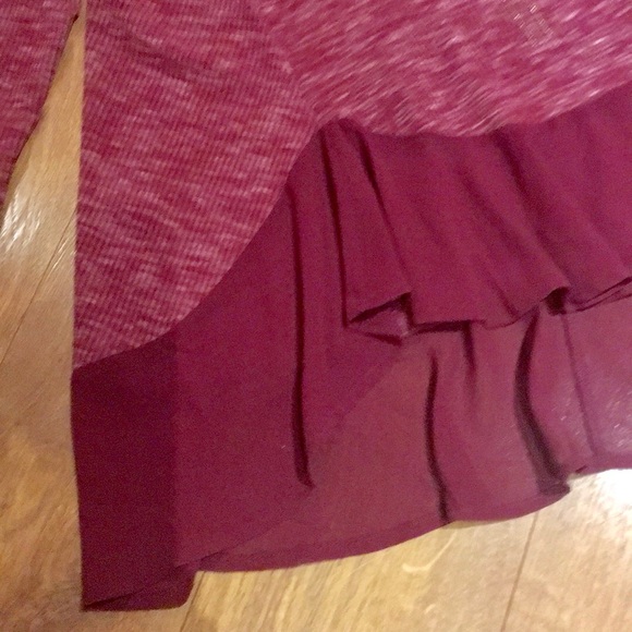 ❌SOLD ❌MARLED TOP CHIFFON HEM ❌SOLD❌ - Picture 4 of 8